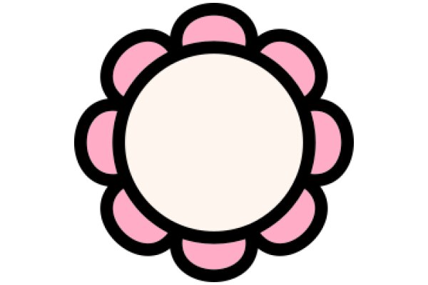 A Whimsical Pink Flower Emoji