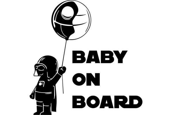 A Playful Take on the Star Wars Universe: Baby Yoda on a Balloon