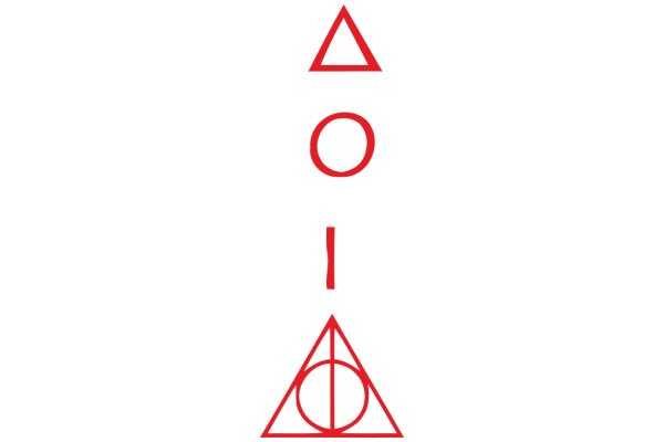 Symbolic Artwork: Red Triangle and Circle
