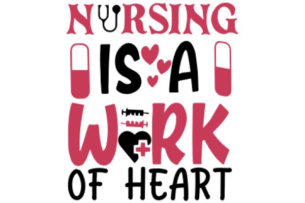 Nursing Is a Work of Heart: A Graphic Design Showcasing the Profession's Dedication and Love for Patients