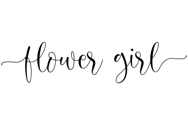 Flower Girl: A Hand-Drawn Sign