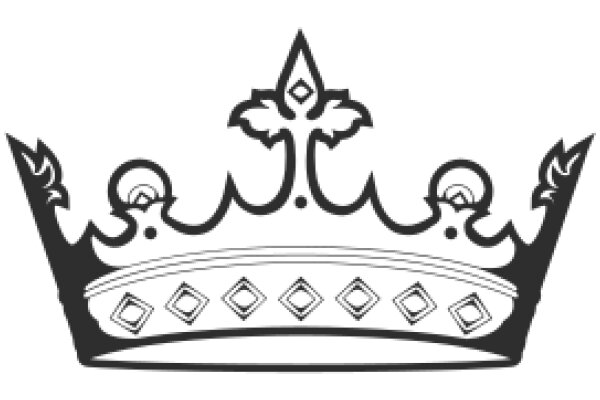 A Stylized Crown with Floral Designs