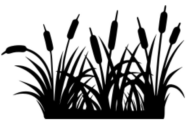 Silhouette of a Flower Bed: A Symphony of Nature's Design