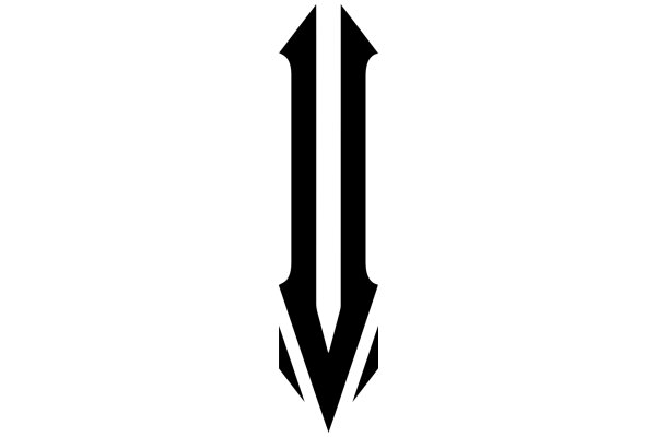 Stylized Logo with Arrow Design