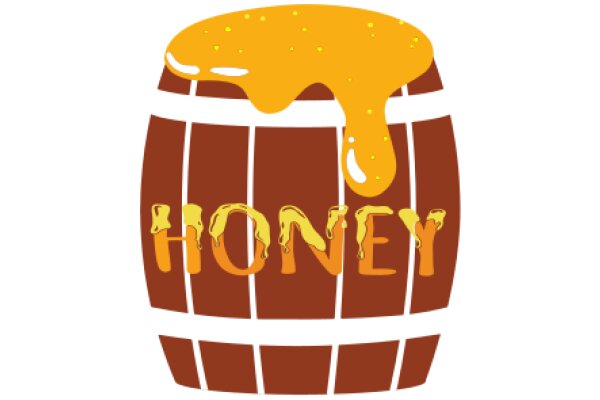 Honey-Drizzled Barrel: A Delightful Illustration