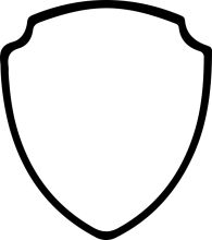 A Solid Black Shield Emblem