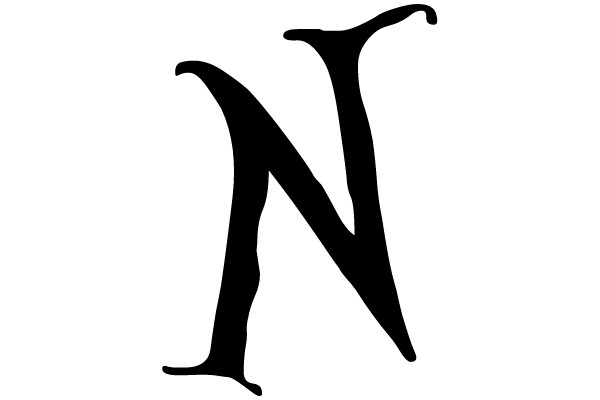 Black Gothic Letter N
