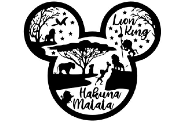 A Whimsical Logo for a Lion King-Inspired Event: 'Hakuna Matata'