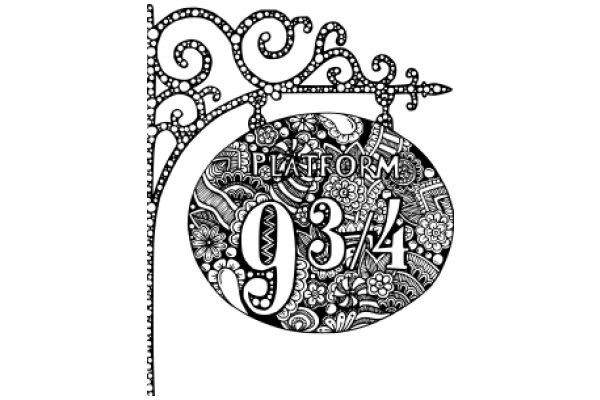 Platform 934: AFloral Design with the Number 934 and the Word 'Platform' in the Center.