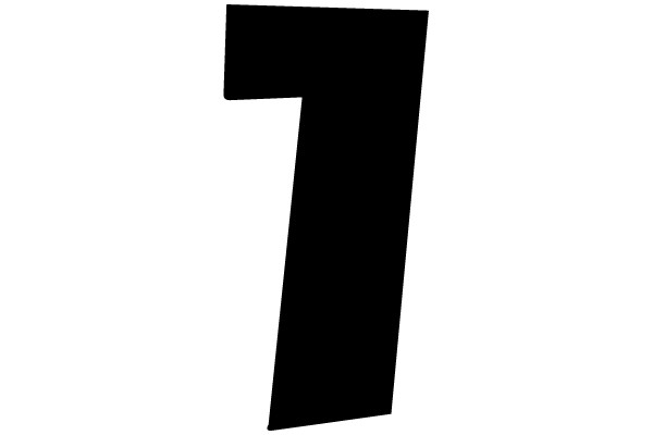 Simplified Black Number 7