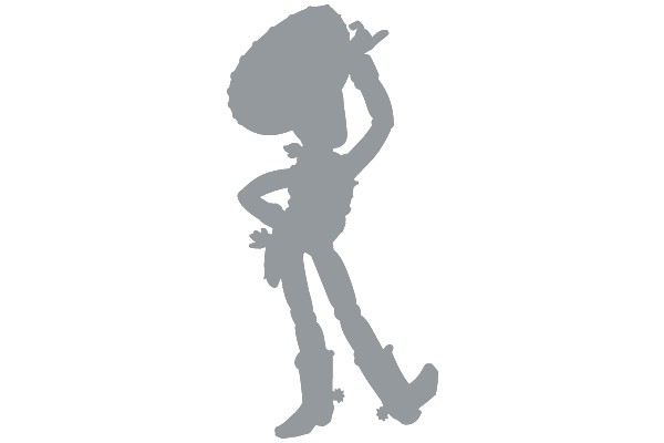 Rustic Silhouette of a Country Dancer