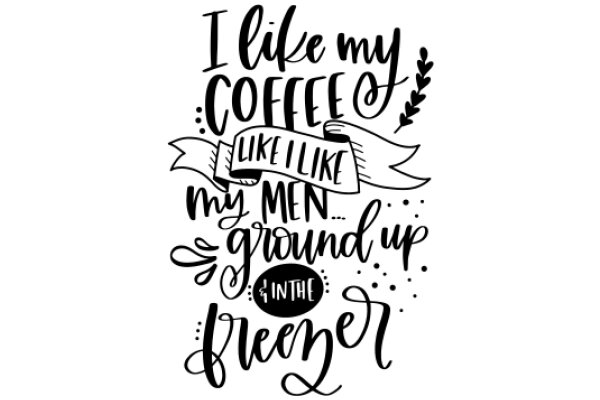 Coffee-Lover's Affirmation: I Like My Coffee Like I Like My Men - Grounded and Free