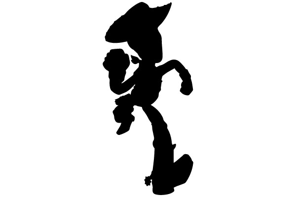 Shadowy Silhouette of a Cowgirl