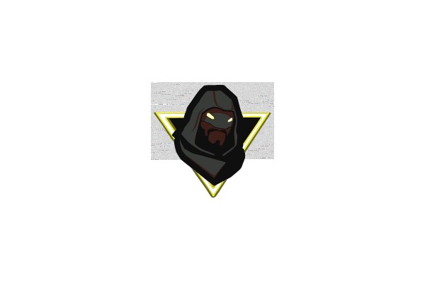 Hooded Figure with Star and Triangle Symbol