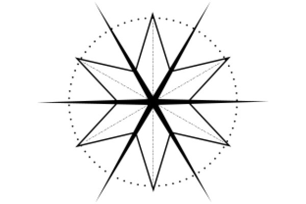 Symmetrical Starburst Design with Circular Patterns