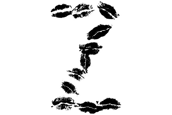 Kiss Marks in the Shape of the Letter 'J'