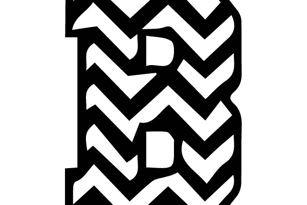 Bold Chevron Letter B