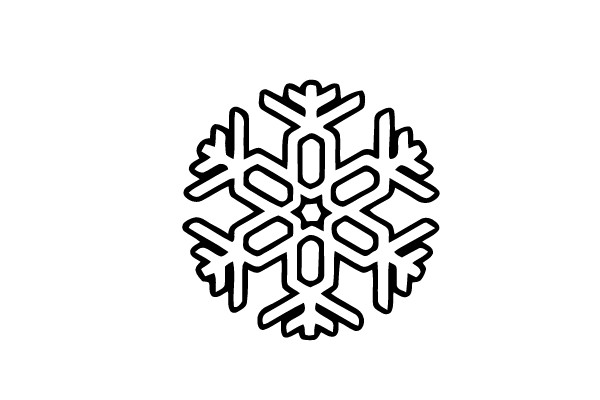 Snowflake Outline Pattern