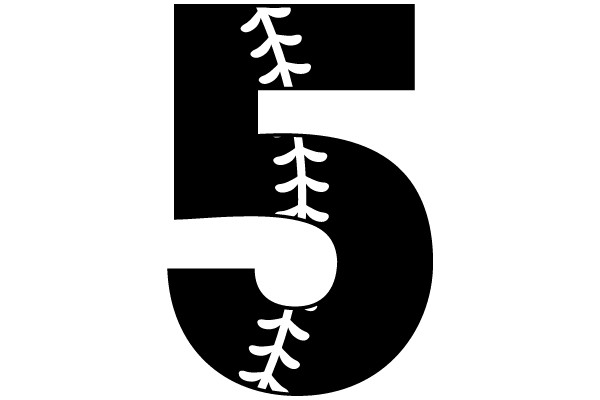 Baseball Stitched Number 5