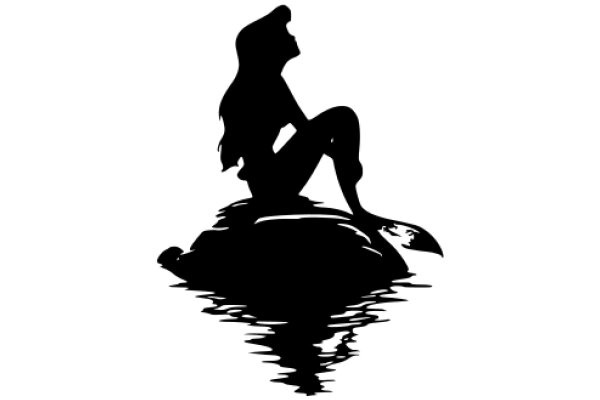 Silhouette of a Woman on a Rock