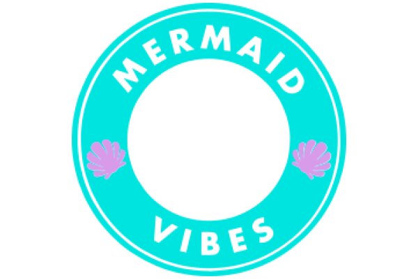 Vibrant Logo for 'Mermaid Vibes' with a Circular Design
