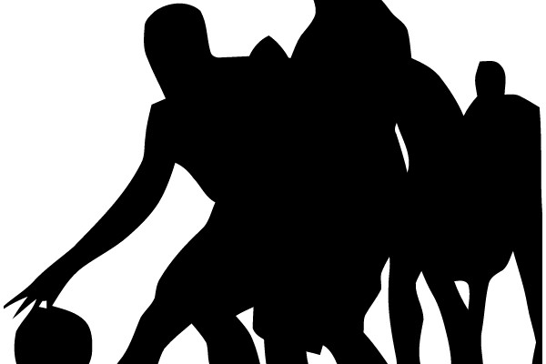 Basketball Team in Action