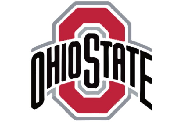 The Ohio State University Logo in a Solid White Background