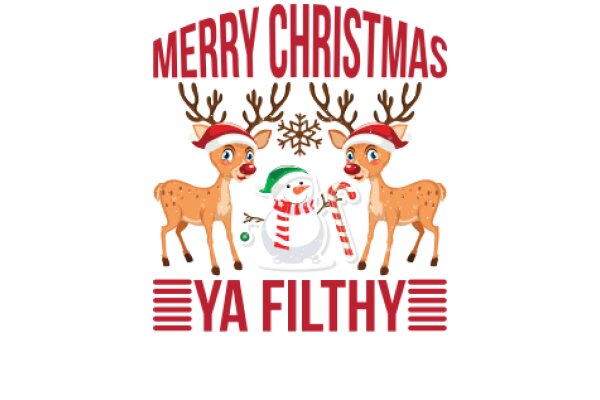 Merry Christmas: A Festive Greeting from Santa's Reindeer