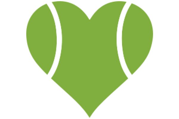 Vibrant Green Tennis Racket Logo