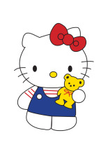 Hello Kitty: A Playful Encounter with a Famous Cartoon Character