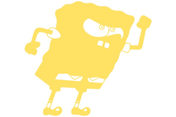 A Yellow Cartoon Character with a Mouth and Arms, Standing on Two Legs and Holding a Phone to Its Ear.