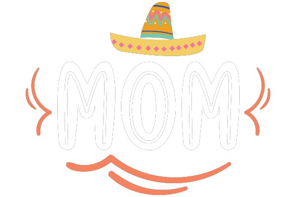 Vibrant and Festive 'MOM' Clip Art