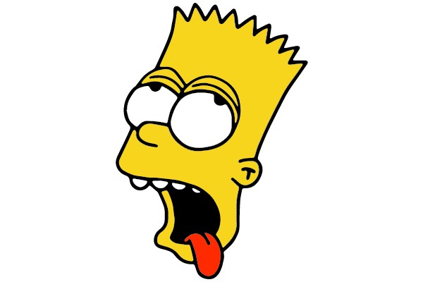 Bart Simpson Expressing Surprise