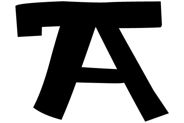 Bold Black Capital Letter T