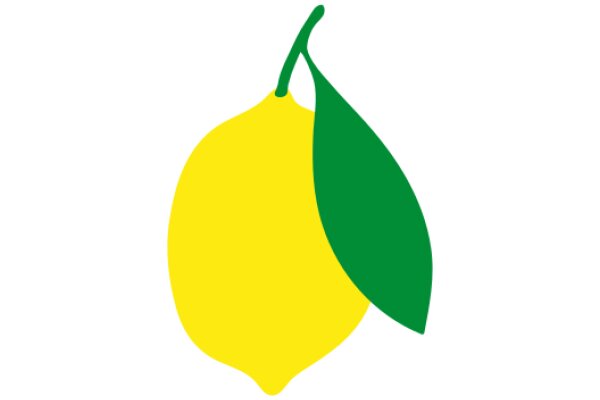 Vibrant Fruit Icon: A Simple yet Colorful Representation of a Lemon and a Lime