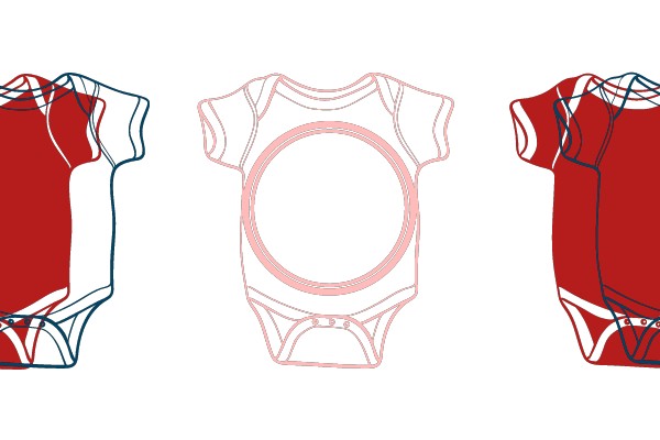 Infant Bodysuits Design Template