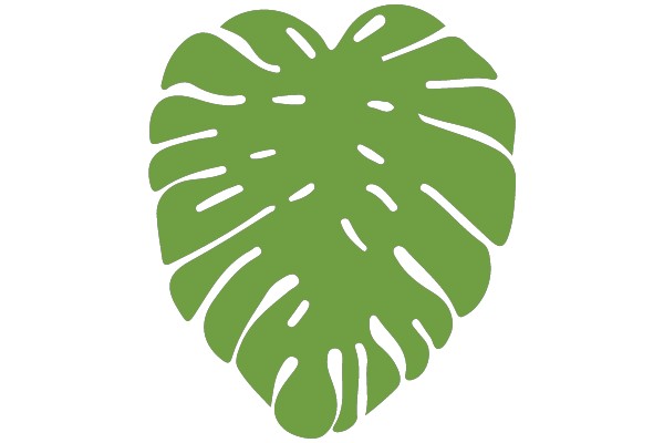 Monstera Leaf in Heart Shape
