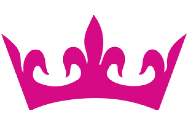 Vibrant Pink Crown with Curved Design