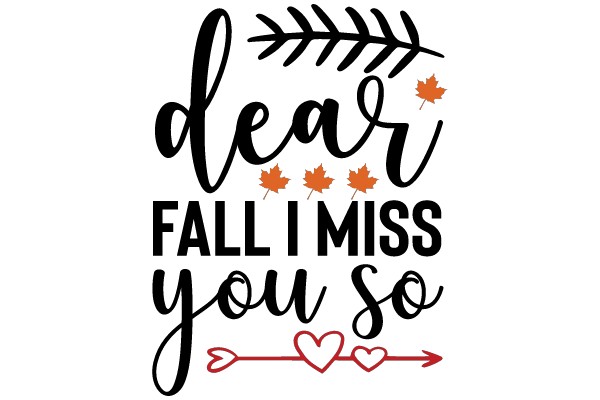 Whimsical Fall Miss You Design