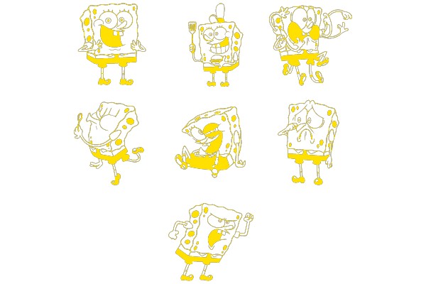 Squishy Characters in Various Poses