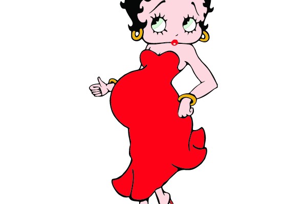 Betty Boop in a Red Dress