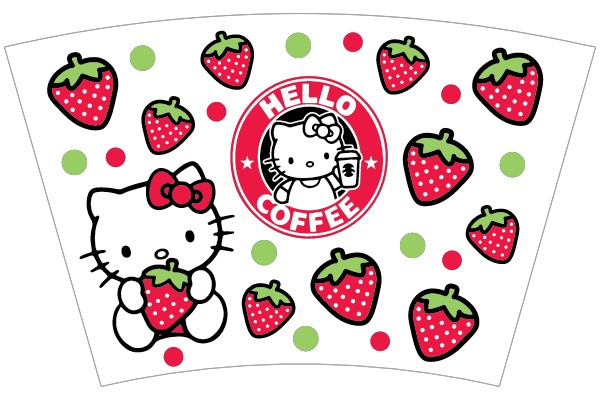 Hello Strawberry Coffee Adventure