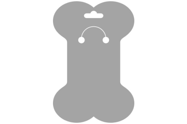 A Playful Twist on a Bone Icon: A Dog's Head with a Bone for a Nose