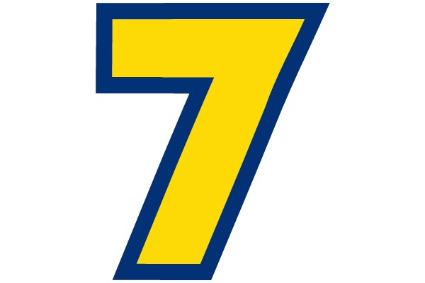 Bold Number Seven