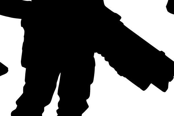 Silhouette of a Character in a Dynamic Pose