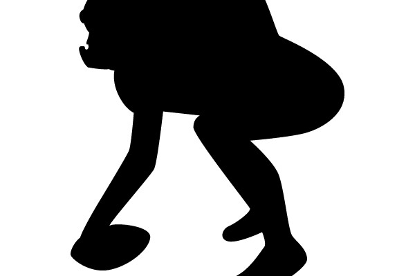 American Football Player Silhouette