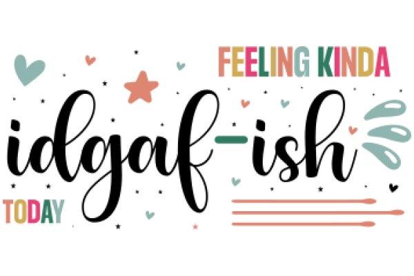 Feeling Kinda Idagafish: A Colorful Celebration of Today's Good Vibes