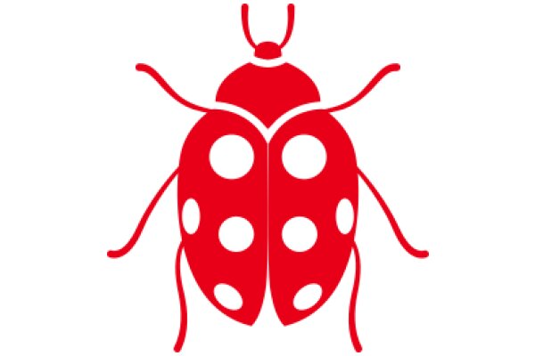 Vivid Red Ladybug with White Dots