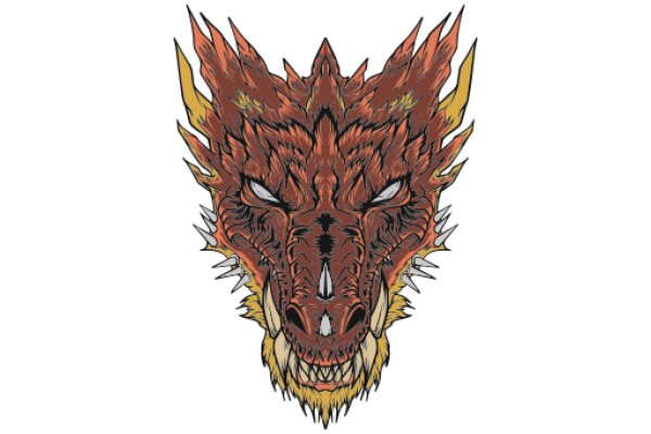 Fierce and Fantastical: A Stylized Dragon Portrait