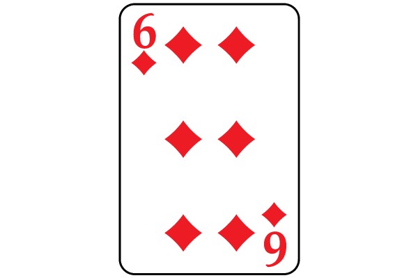 6 of Diamonds and 9 of Diamonds Playing Cards